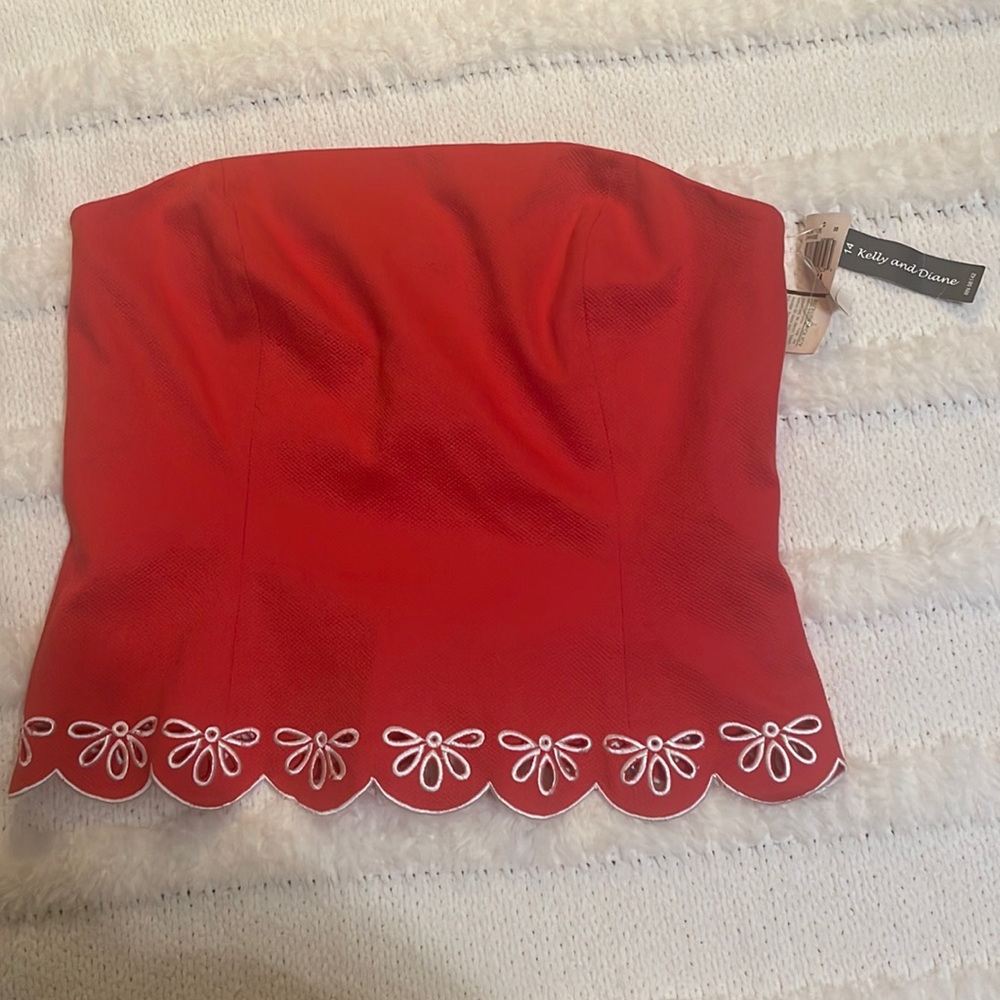 Kelly and Diane Crop top orange 14